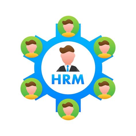 Premium Vector | HRM Human Resource Management icon label badge Vector stock illustration