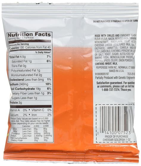 Goldfish Nutrition Facts | Blog Dandk