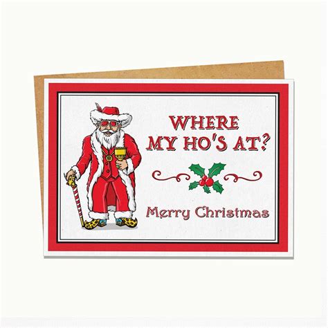 Rude Christmas Card Friend Christmas Card Funny Christmas - Etsy