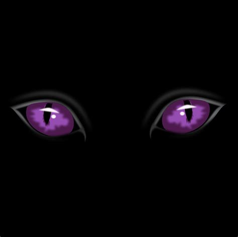 Staring Purple Eyes - Free Halloween Vector Clipart Illustration