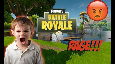 Fortnite Battle Royale little kid rages (1v1) - YouTube