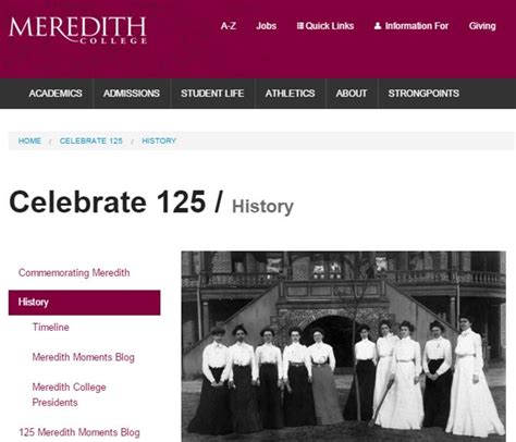 College History Garden: Meredith College Celebrating 125th Anniversary