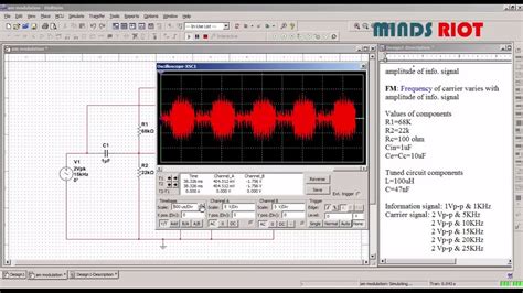 Amplitude Modulation Circuit Multisim