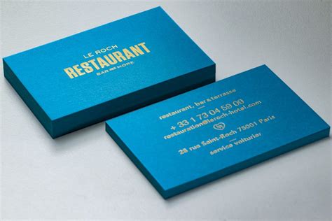 Carte de visite élégante pour un restaurant - Spind