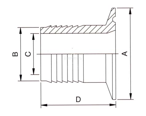 Tri Clamp Sanitary Fittings - AP Tri Clamp Fittings Dimensions