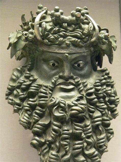 Bronze Mask of Horned Dionysos, 200 to 100 BCE, Ptolemaic Egypt