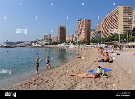 Summer day in monte carlo beach hi-res stock photography and images - Alamy