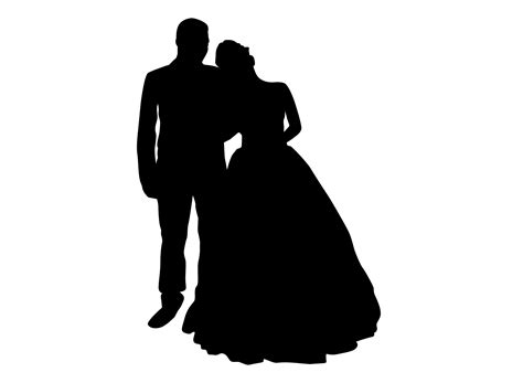 Wedding Bride Couple Silhouette 12904398 PNG