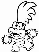 Koopa Coloring Larry Pages Koopalings Draw Hop Hip Lemmy Koopaling  sketch template