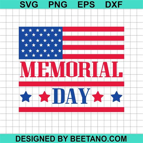 Memorial Day SVG, Memorial Day American Flag SVG, Patriotic SVG