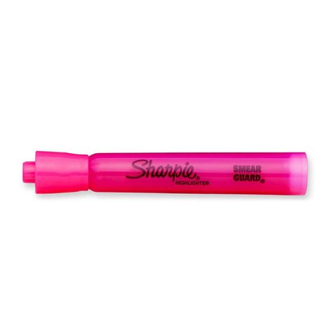 Sharpie Pink Highlighter Chisel Tip Smear Guard Sold Individually