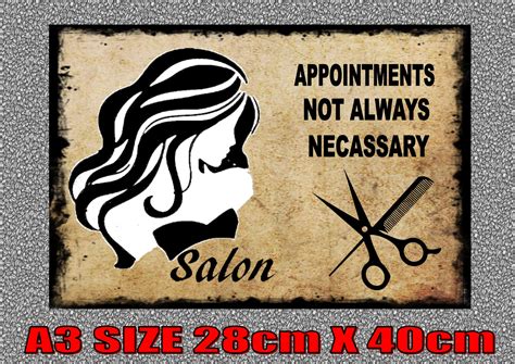 Vintage Style Ladies Hair Salon Shop Sign – The Rooshty Beach