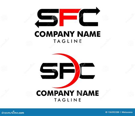 Set of Initial Letter SFC Logo Template Design Stock Vector - Illustration of cool, design ...