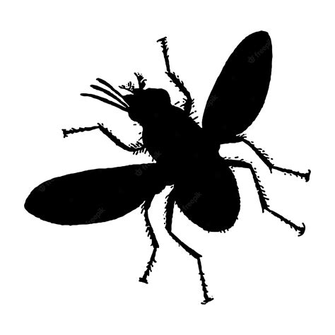 Premium Vector | Vector illustration of fly silhouette