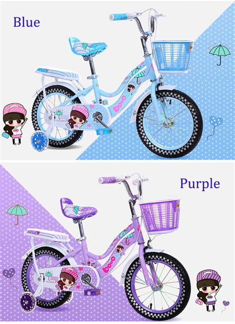 Baby Doll Carrier Seat Kids Bicycle Manufacturer 12" 14" 16" Steel Frame Children Bikes With 4 ...