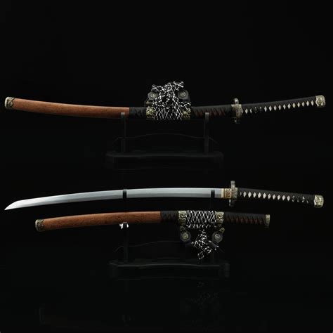 Fully Handmade Real Japanese Samurai Sword Tachi Sword Katana Folded ...