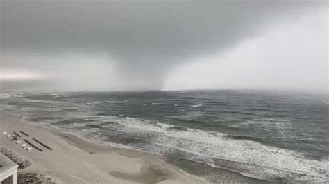 Watch: Possible tornado comes ashore in Panama City Beach - YouTube