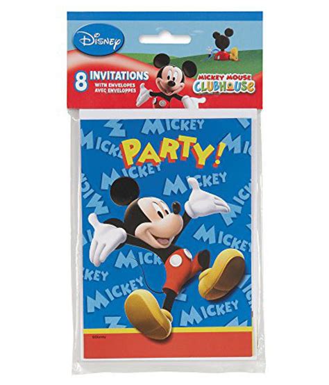 Mickey Mouse Clubhouse Invitations-8 count - Buy Mickey Mouse Clubhouse Invitations-8 count ...