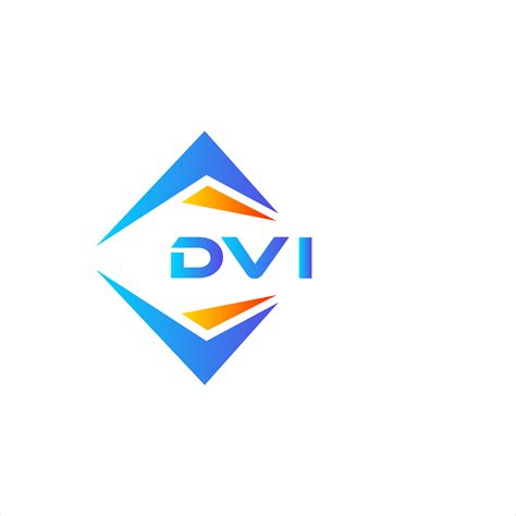 DVI abstract technology logo design on white background. DVI creative ...