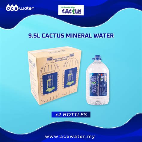 CACTUS 9500ML (9.5L) Mineral Water Delivery - Ace Water