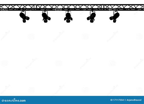 Concert Stage Lights Clipart