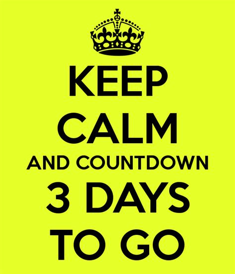 We Are the Claybears: Countdown..3 Days to Go!