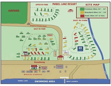 Campground Map 2019 - Mabel Lake Resort and Marina BC Canada