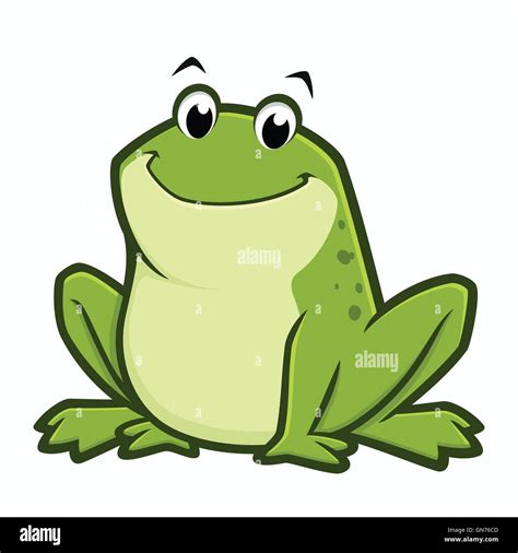 Cartoon Fat Frog Stock Vector Image & Art - Alamy