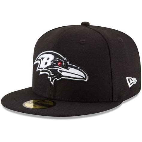 Men's New Era Black Baltimore Ravens B-Dub 59FIFTY Fitted Hat