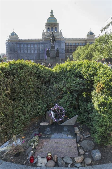 Jan Palach and Jan Zajic Monument in Prague Editorial Photo - Image of ...