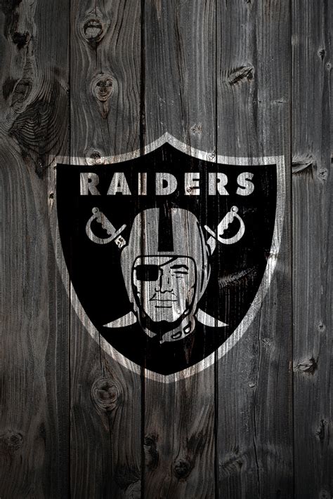 🔥 Free Download Oakland Raiders Logo On Wood Background Iphone Wallpaper by @dstewart26 ...