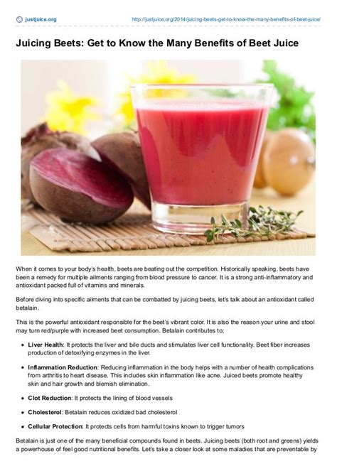 Love Your Beet Juice Recipes? You'll Love Them Even More Once You Know the Benefits of Beets