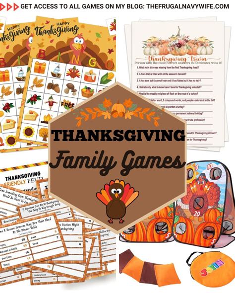 Thanksgiving Family Games - The Frugal Navy Wife