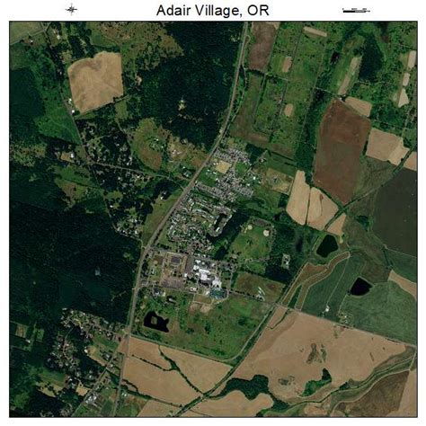 Aerial Photography Map of Adair Village, OR Oregon