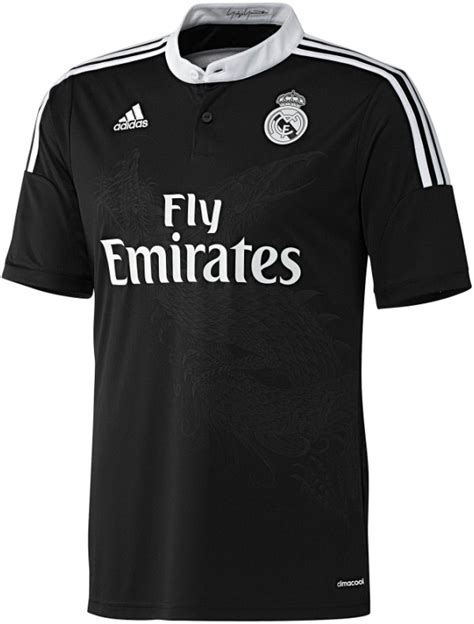 New Real Madrid Champions League Jersey 2014/2015- Adidas Black Madrid ...