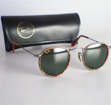 Vintage Ray Ban USA B&L ROUND BRONZE INSERT Sunglasses metal john ...