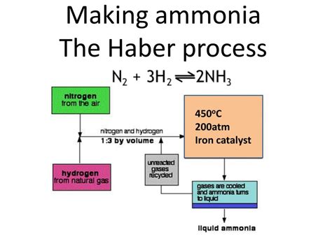 PPT - Making ammonia The Haber process PowerPoint Presentation, free download - ID:2054016