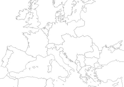 Blank Map Of Europe During World War 1 - London Top Attractions Map
