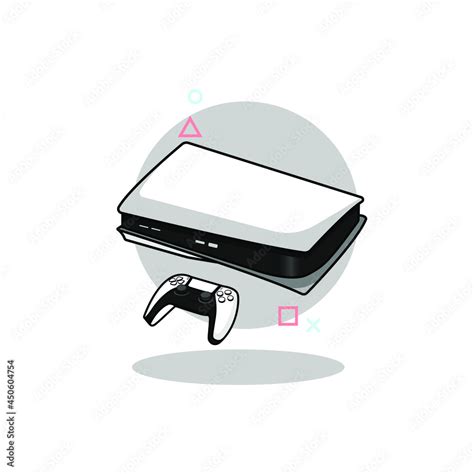 console game, play ps 5, playstation next gen controller Cartoon Vector Icon Illustration ...