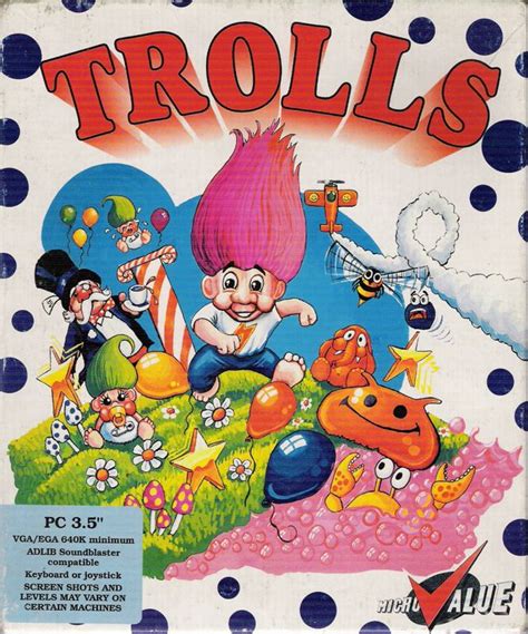 Trolls (1992) Amiga box cover art - MobyGames