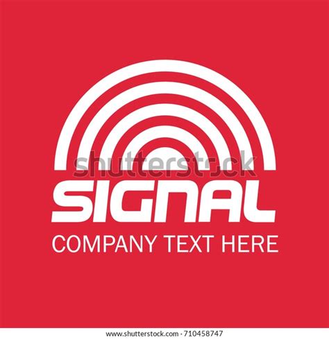 Signal Logo Design Vector Illustration Stock Vector (Royalty Free ...