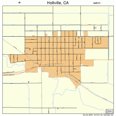 Holtville California Street Map 0634246