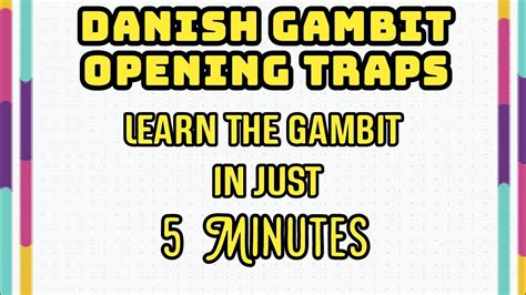 Danish Gambit Opening Traps | Learn the Gambit in just 5 minutes ...