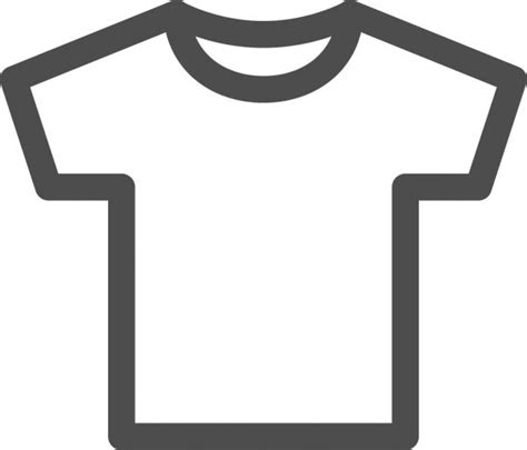 Vector White Blank Tshirt Icon Symbol — Stock Vector © mikefirsov #35237959