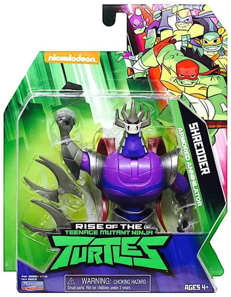 Teenage Mutant Ninja Turtles Nickelodeon Rise of the TMNT Shredder 4.5 Action Figure Armored ...