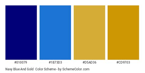 Navy Blue And Gold Color Scheme » Blue » SchemeColor.com