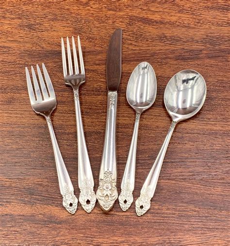 Vintage Silverware Set, Prestige Distinction flatware set, 12 place ...