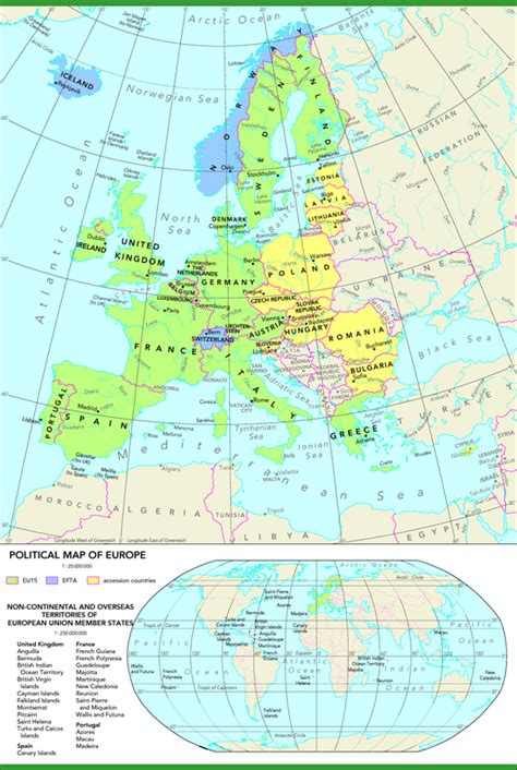 Latitude And Longitude Map Of Europe