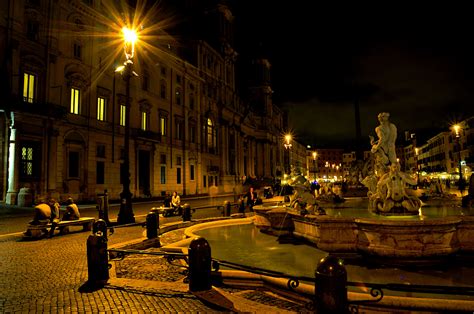 Piazza Navona By Night Foto % Immagini| europe, italy, vatican city, s marino, italy Foto su ...