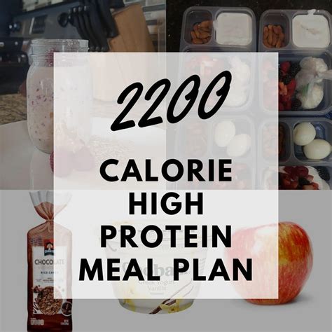 2200 Calorie Meal Plan [Dietitian Developed] - High Protein